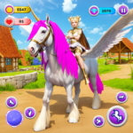Unicorn Horse Stable Care Game MOD Unlimited Money 1.23