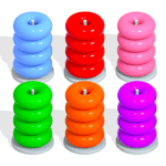 Color Hoop Ring Sort ASMR 3D MOD Unlimited Money 151