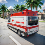 Ambulance Game Driving Sim 3D MOD Unlimited Money VARY