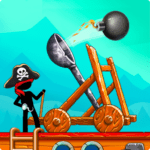 The Catapult Stickman Pirates MOD Unlimited Money 1.8.8
