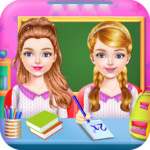 Twins Sisters Girls School Day MOD Unlimited Money 1.0.27