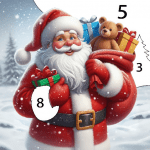 Santa Color Paint By Number MOD Unlimited Money 1.2.1